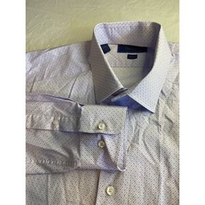 David Donahue Light Purple Long Sleeve Button Down Dress Shirt- Size L